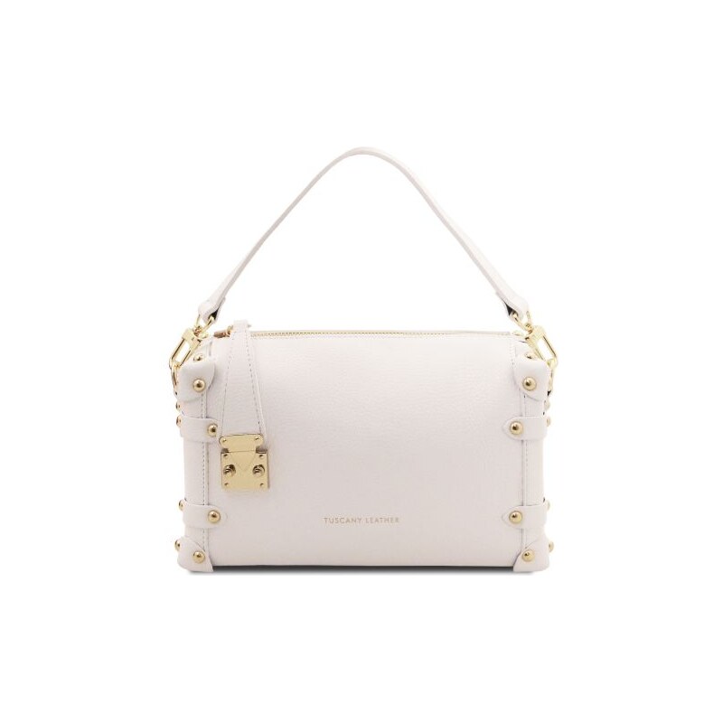Mäkká kožená kabelka Praline Tuscany Leather 67592484