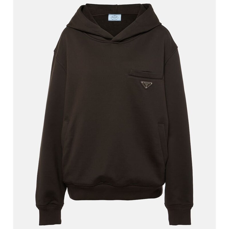 Prada Oversized cotton hoodie 68011630