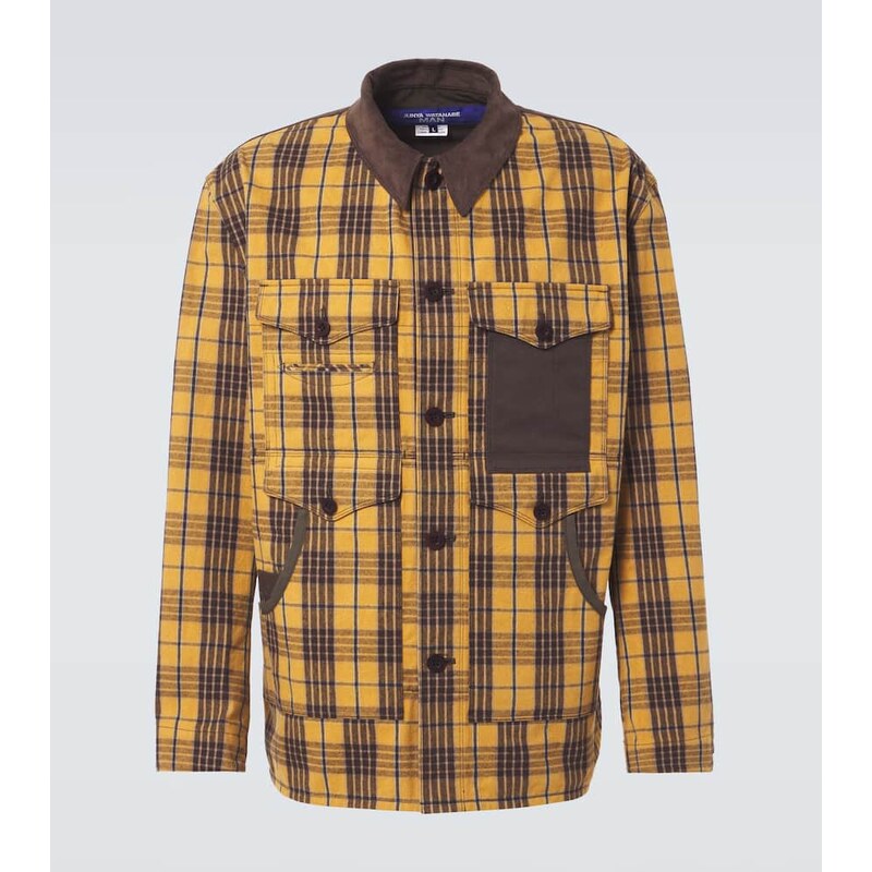 Junya Watanabe Checked cotton flannel jacket 68193445