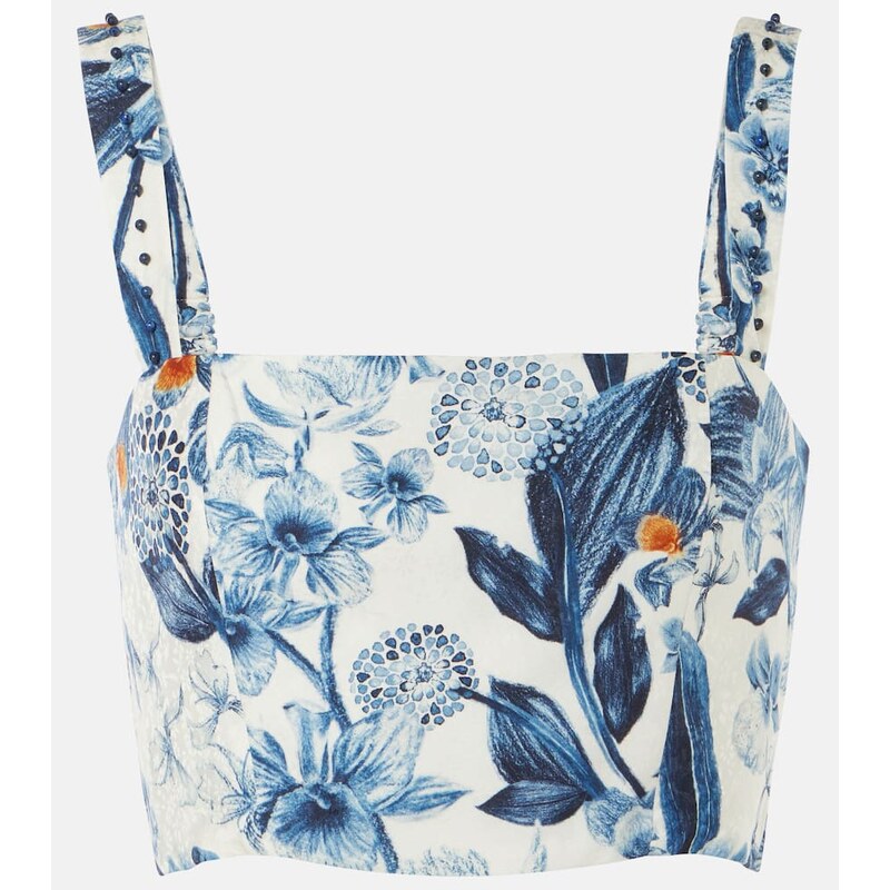 Agua by Agua Bendita Cacao floral crop top 68203958