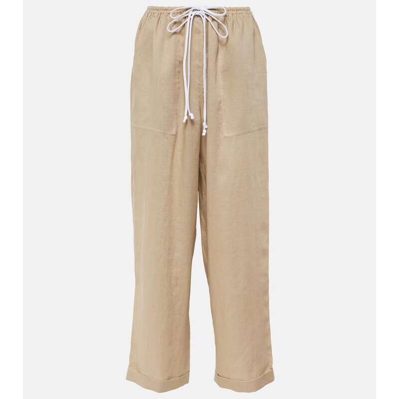 Tory Burch Linen wide-leg pants 68253101