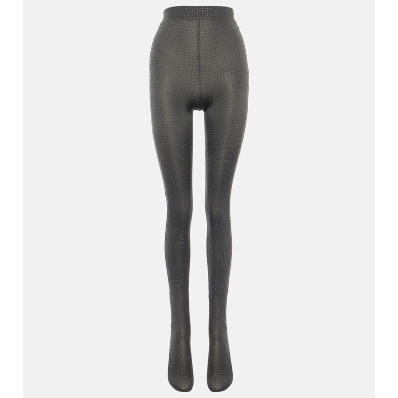 Alex Perry Crystal-embellished jersey tights 68021953