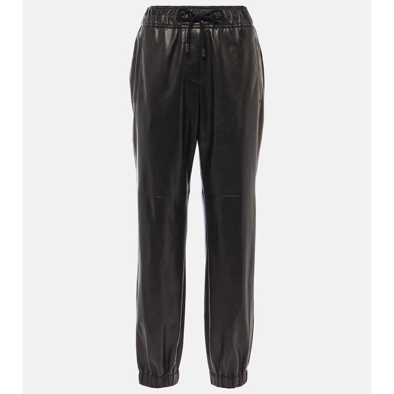 Brunello Cucinelli Leather straight pants 68011591