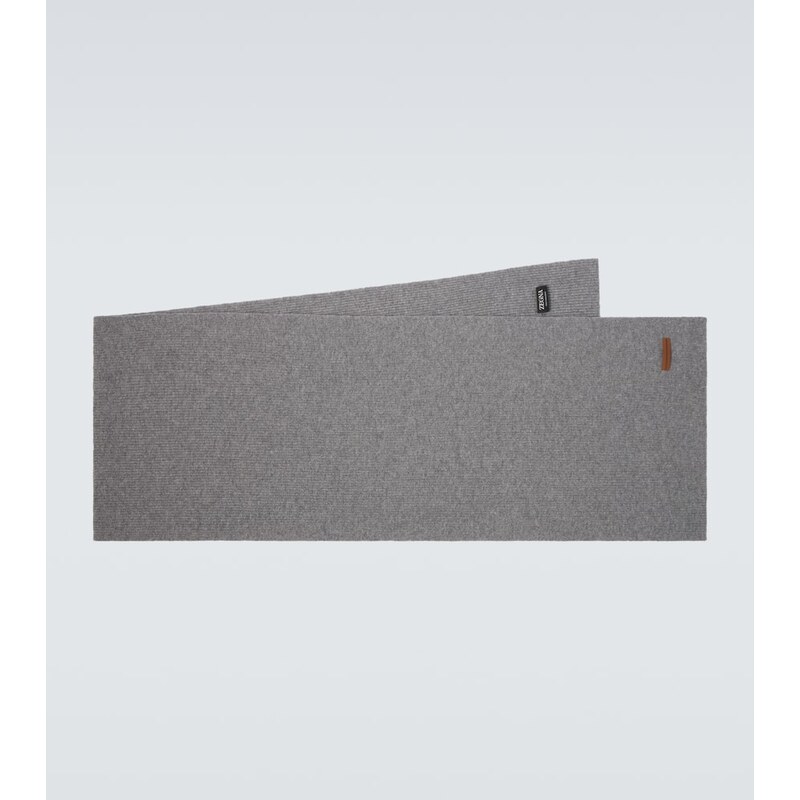 Zegna Ribbed-knit cashmere scarf 68099434