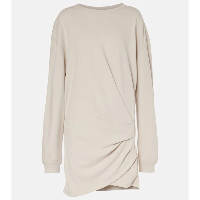 Marant Etoile Pipper draped cotton jersey minidress 68254866