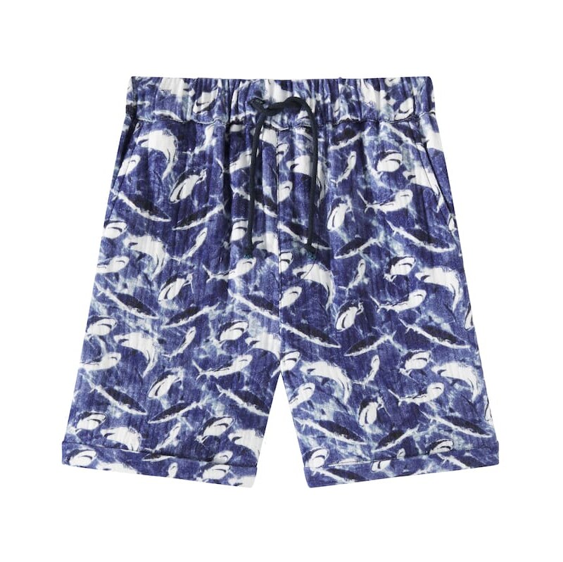Vilebrequin Kids Ganimaux cotton Bermuda shorts 67991696