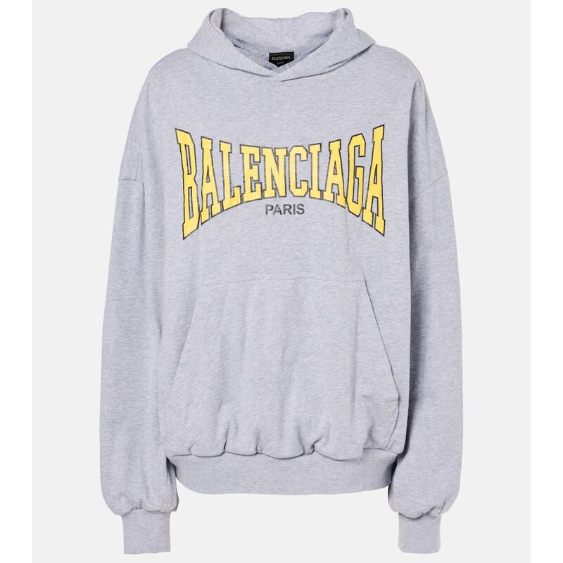 Balenciaga Logo cotton jersey hoodie 68002050