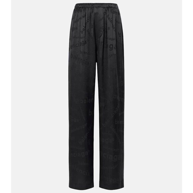 Balenciaga Silk wide-leg pants 67930395