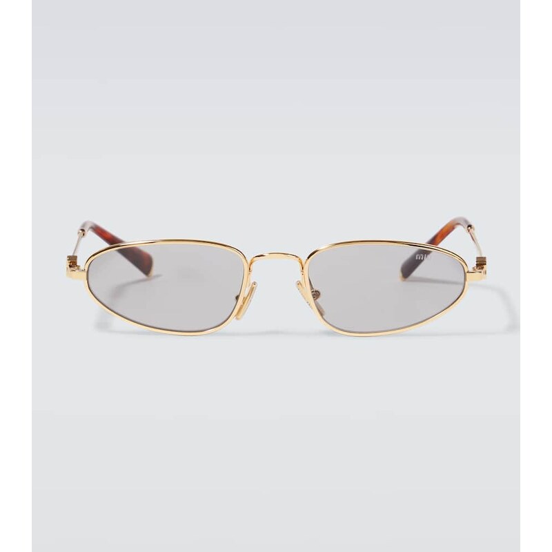 Miu Miu Miu Miu Logo oval sunglasses 67932209