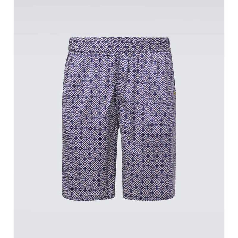 Frescobol Carioca Palma silk-blend Bermuda shorts 68033443