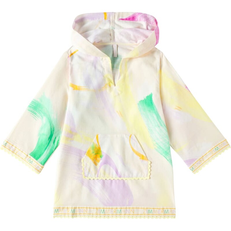 Zimmermann Kids Everley cotton beach cover-up 67931087