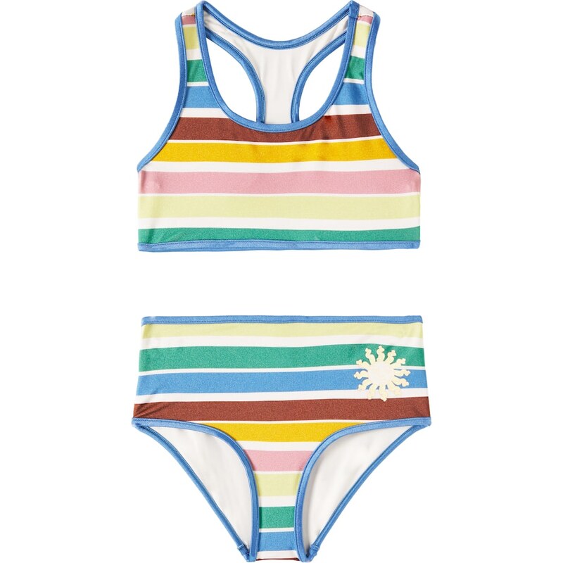 Zimmermann Kids Everley striped racerback swimsuit 67982204