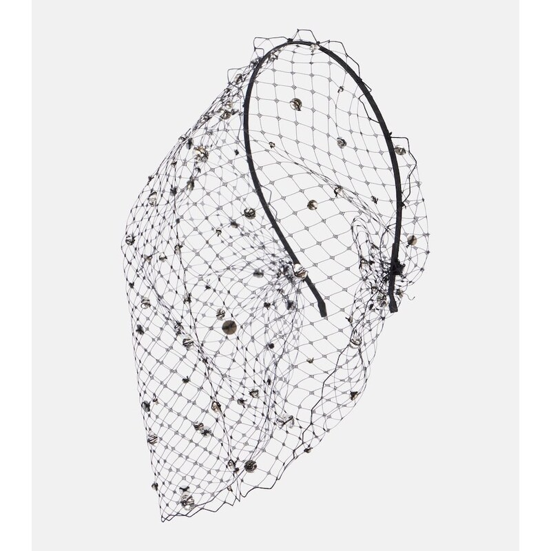 Jennifer Behr Stella embellished fishnet headband 68022954