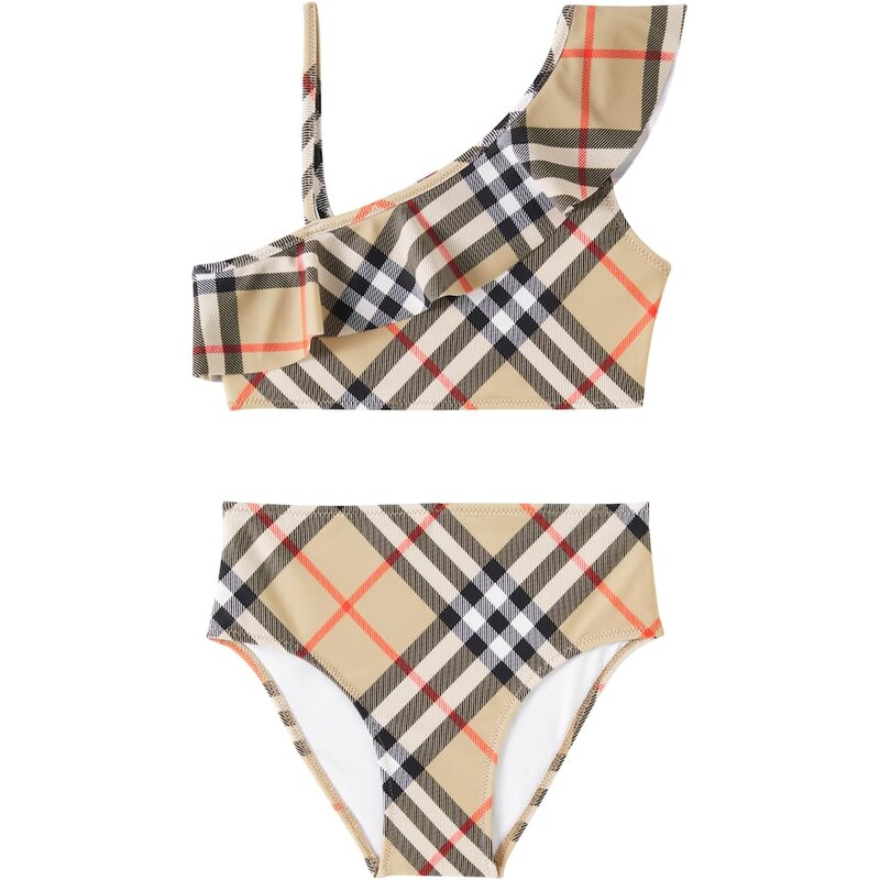Burberry Kids Burberry Check ruffled bikini 68379913