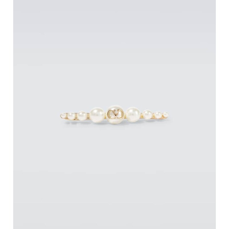 Valentino Garavani Faux pearl-embellished tie pin 68033573