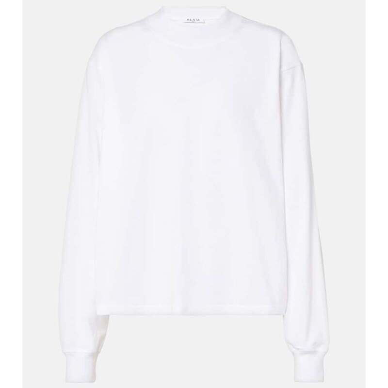 Alaia AlaÃ¯a Cotton jersey sweatshirt 68329727