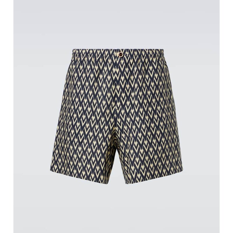 Valentino Toute La V linen Bermuda shorts 68044111