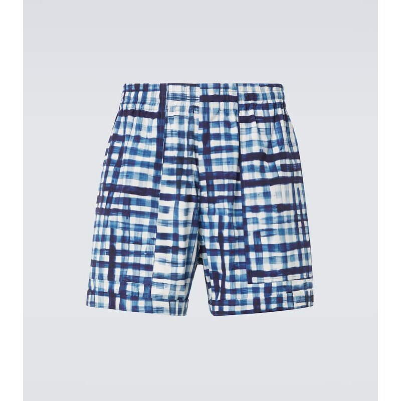 Bottega Veneta Gingham cotton Bermuda shorts 68275916