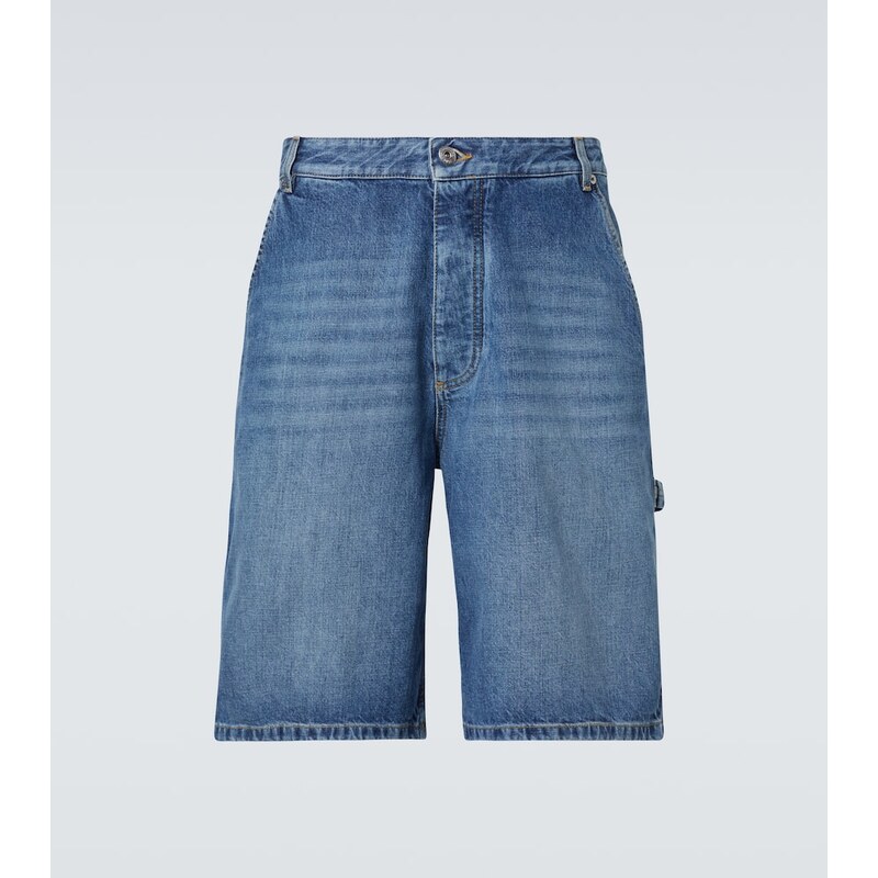Bottega Veneta High-rise denim Bermuda shorts 68188238