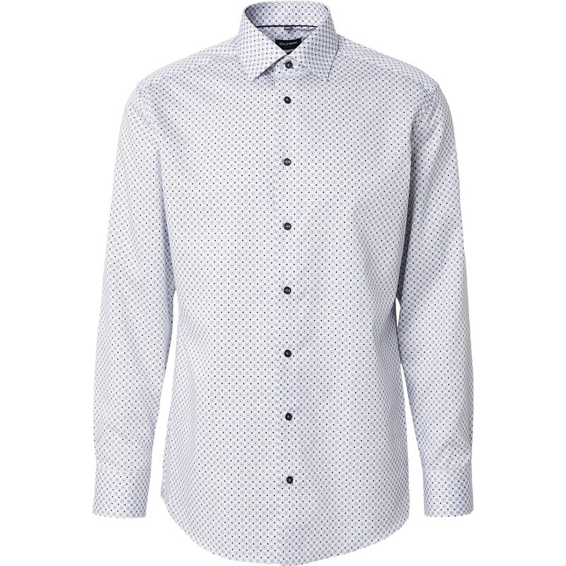 OLYMP Biznis košeľa Luxor svetlomodrá / hnedá / čierna / biela 67599067