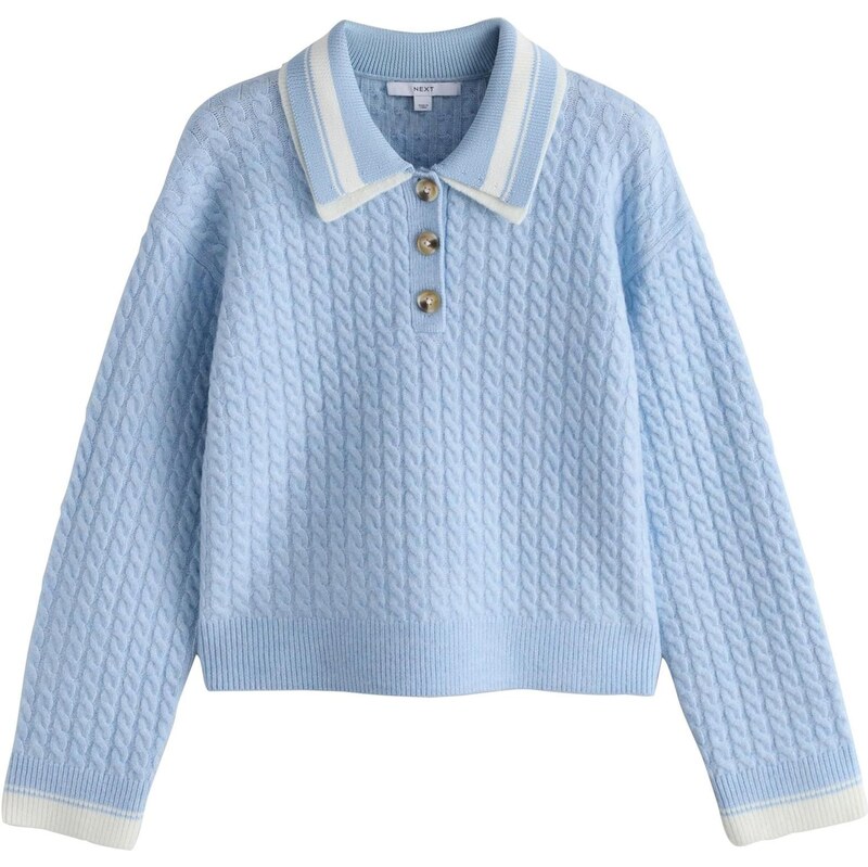 Next Sveter svetlomodrá / biela 67599090