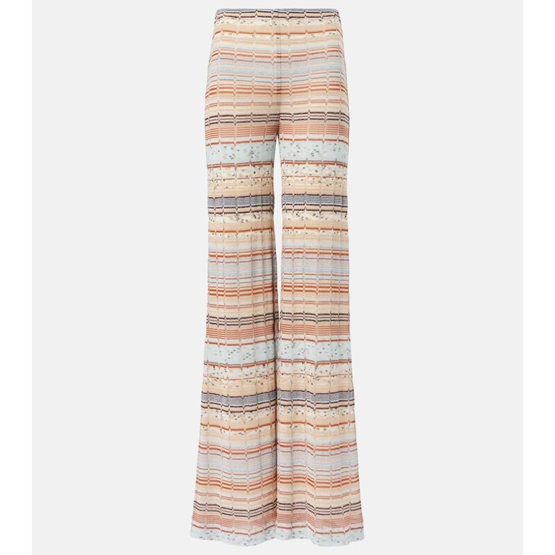 Missoni Wave cotton-blend wide-leg pants 68426183