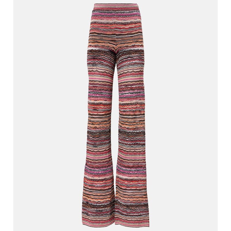 Missoni Zigzag striped lamà flared pants 68204180