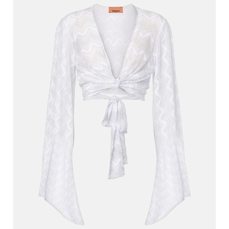 Missoni Zig Zag cropped blouse 68054331