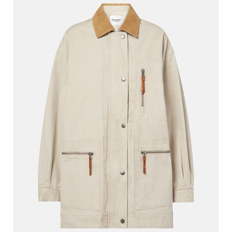 Marant Etoile Kimeliaga corduroy-trimmed jacket 68002656