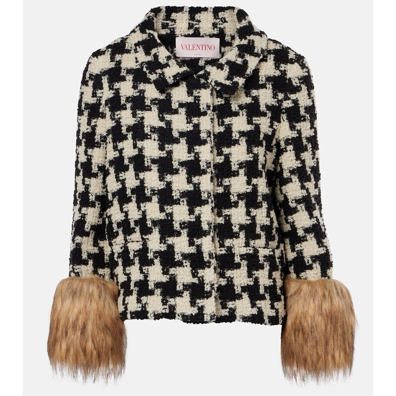 Valentino Macro Pied De Poule tweed jacket 68288085