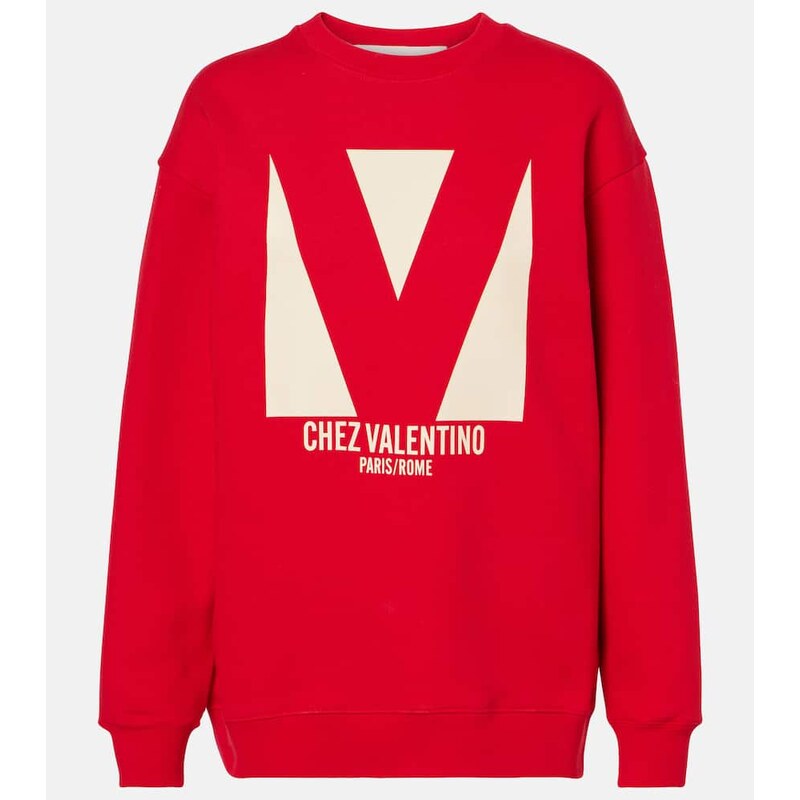 Valentino Printed cotton jersey sweatshirt 68023369