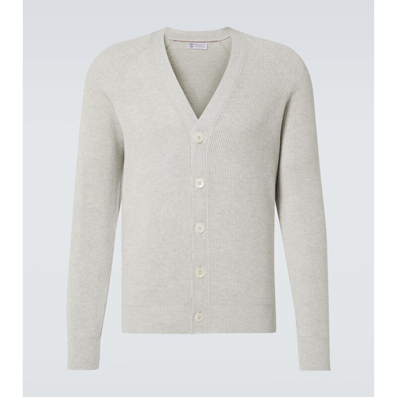 Brunello Cucinelli Knitted cotton cardigan 68180740