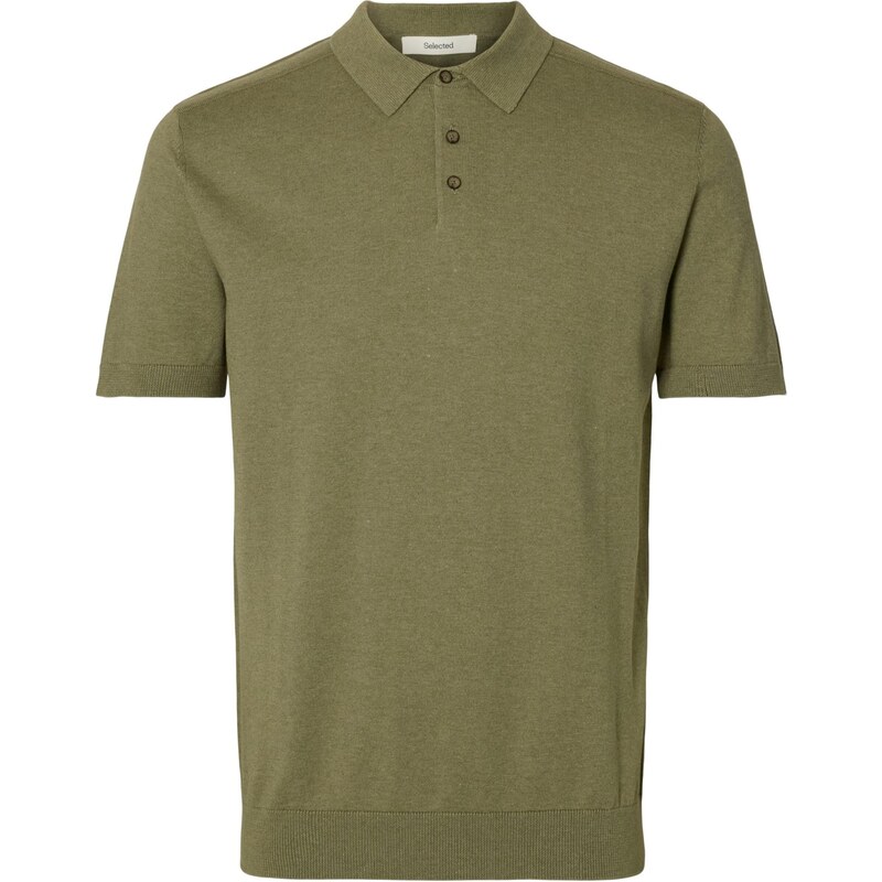 SELECTED Sveter SLHBerg olivová 67619542