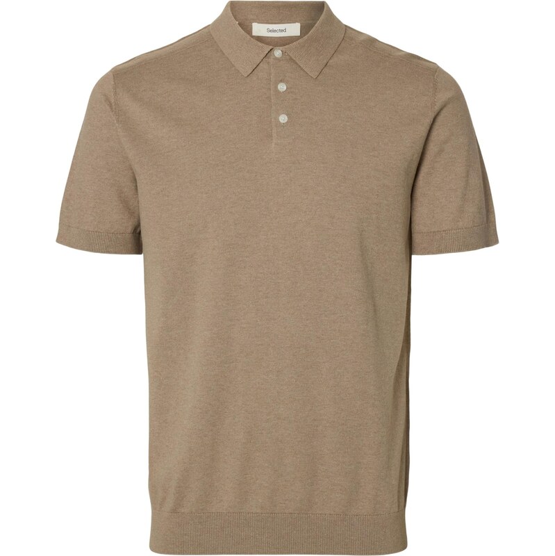 SELECTED Sveter SLHBerg svetlohnedá 67619543