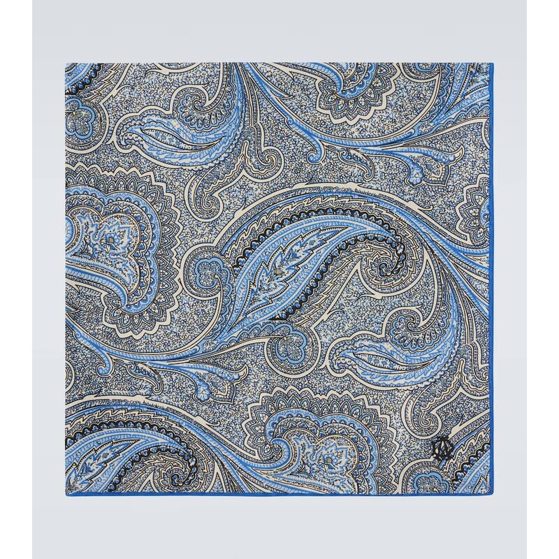 Dunhill Paisley silk pocket square 68141691