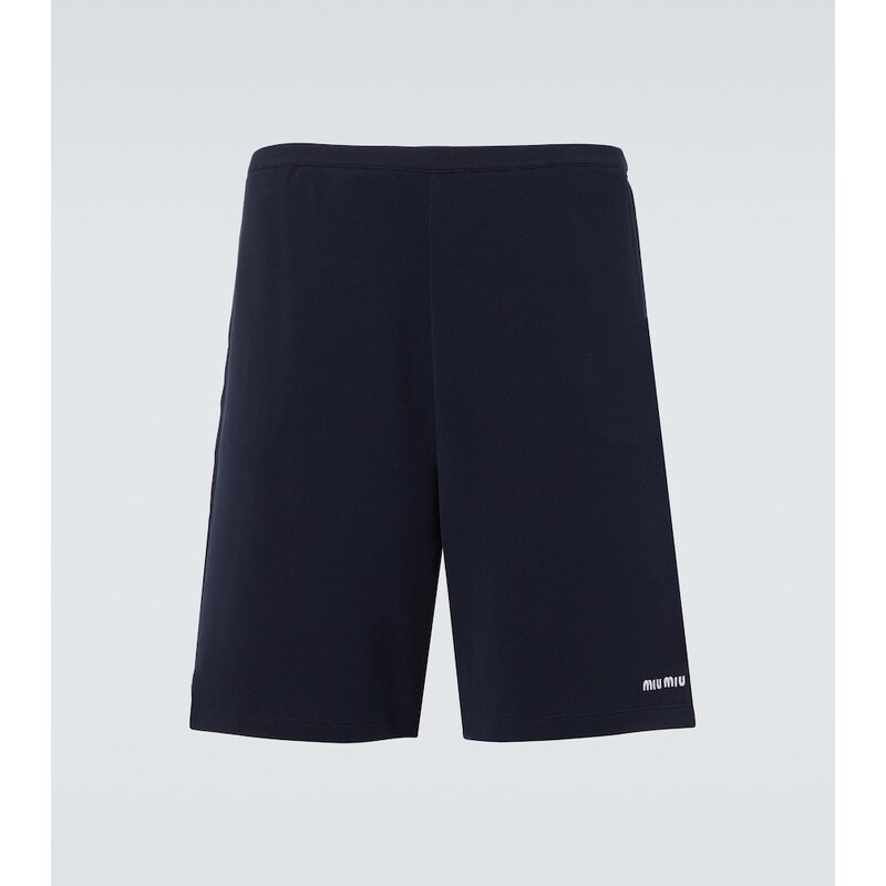 Miu Miu Jersey cotton Bermuda shorts 67992412