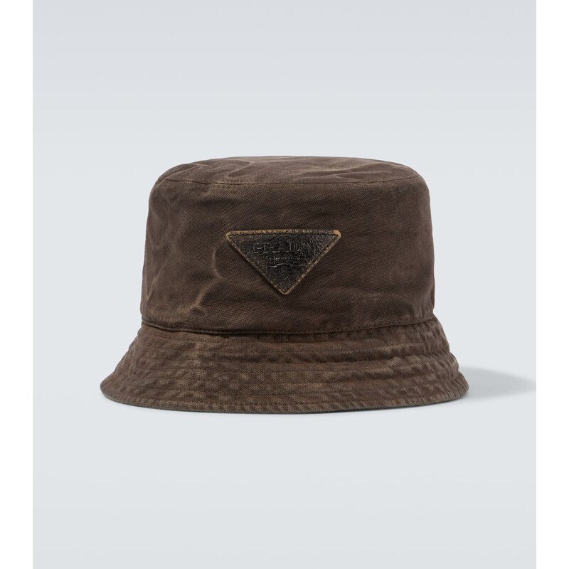 Prada Logo cotton bucket hat 68200021