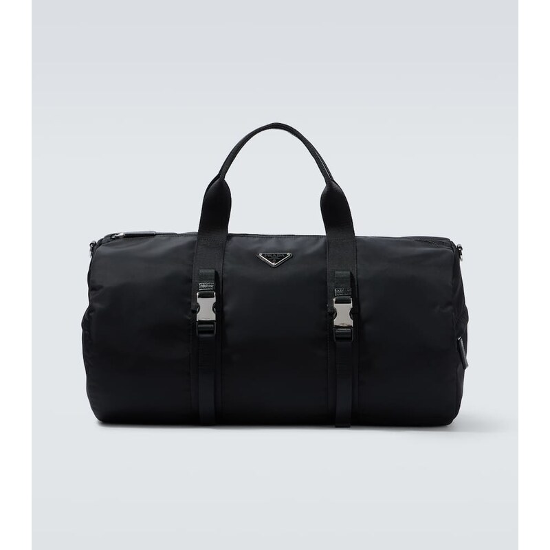 Prada Re-Nylon leather-trimmed duffel bag 68288113
