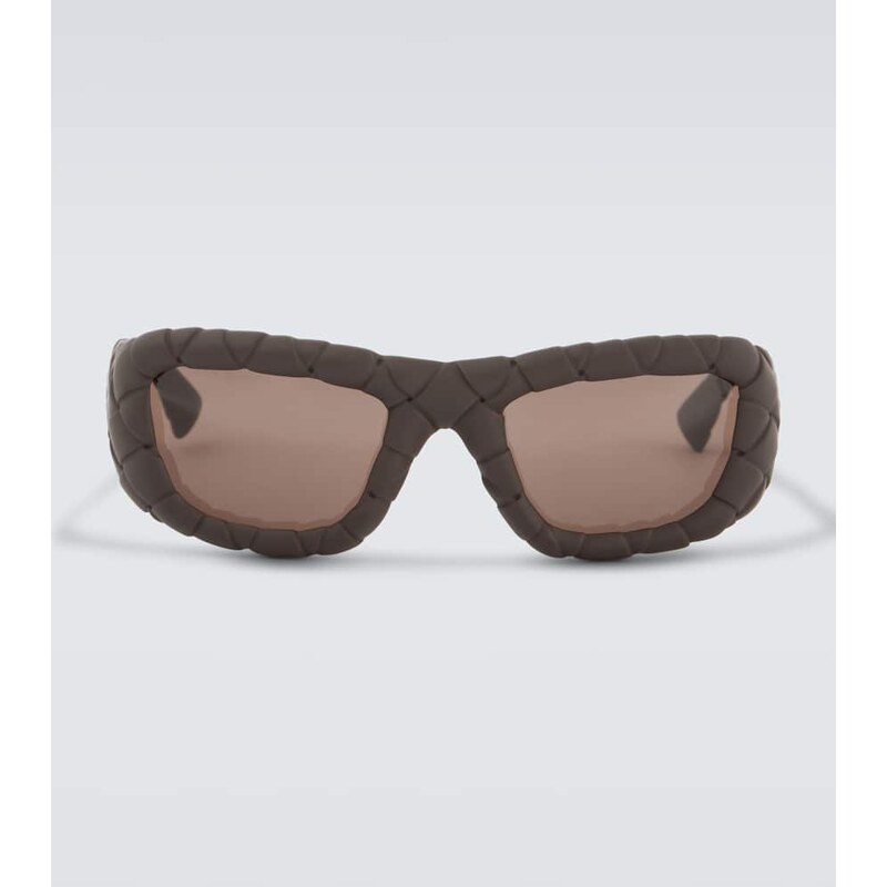 Bottega Veneta Intrecciato rectangular sunglasses 68118177