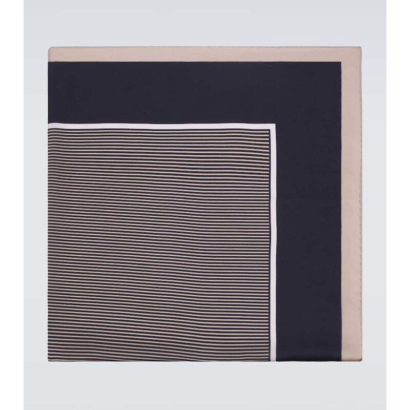 Saint Laurent Cassandre silk charmeuse scarf 67992181