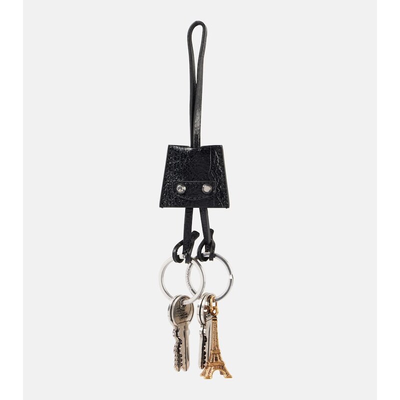 Balenciaga Le City Charm Eiffel leather keychain 68092307