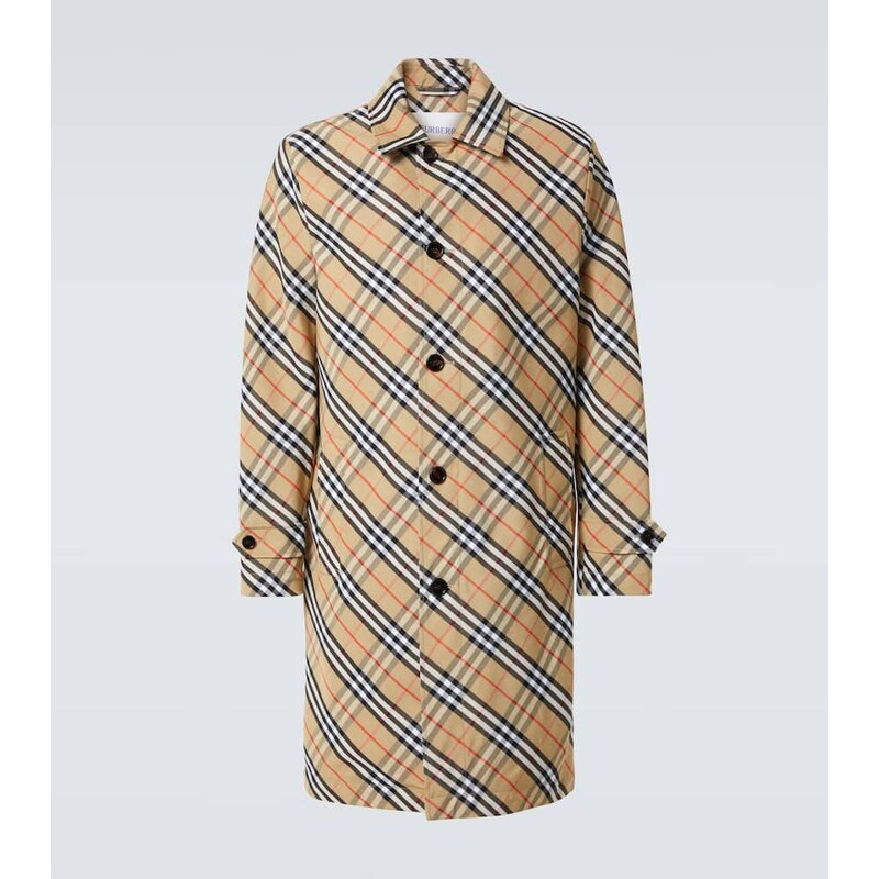 Burberry Burberry Check overcoat 68075639