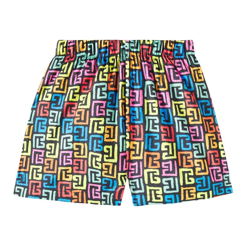 Balmain Kids Printed swim trunks 67951698