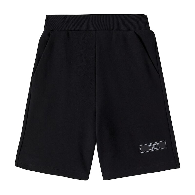 Balmain Kids Logo cotton jersey shorts 68178343