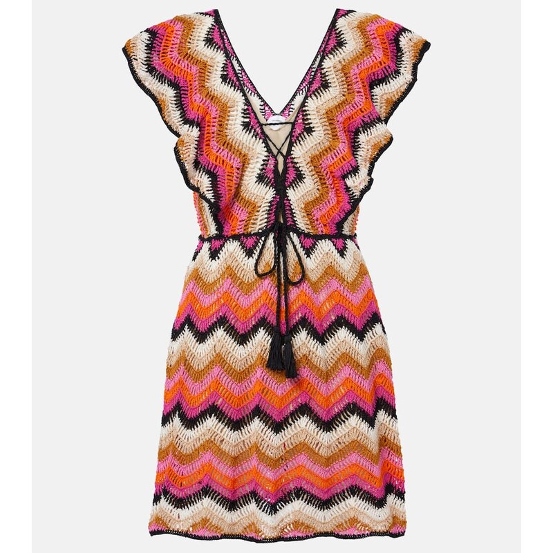 Anna Kosturova Melissa cotton crochet minidress 67992380