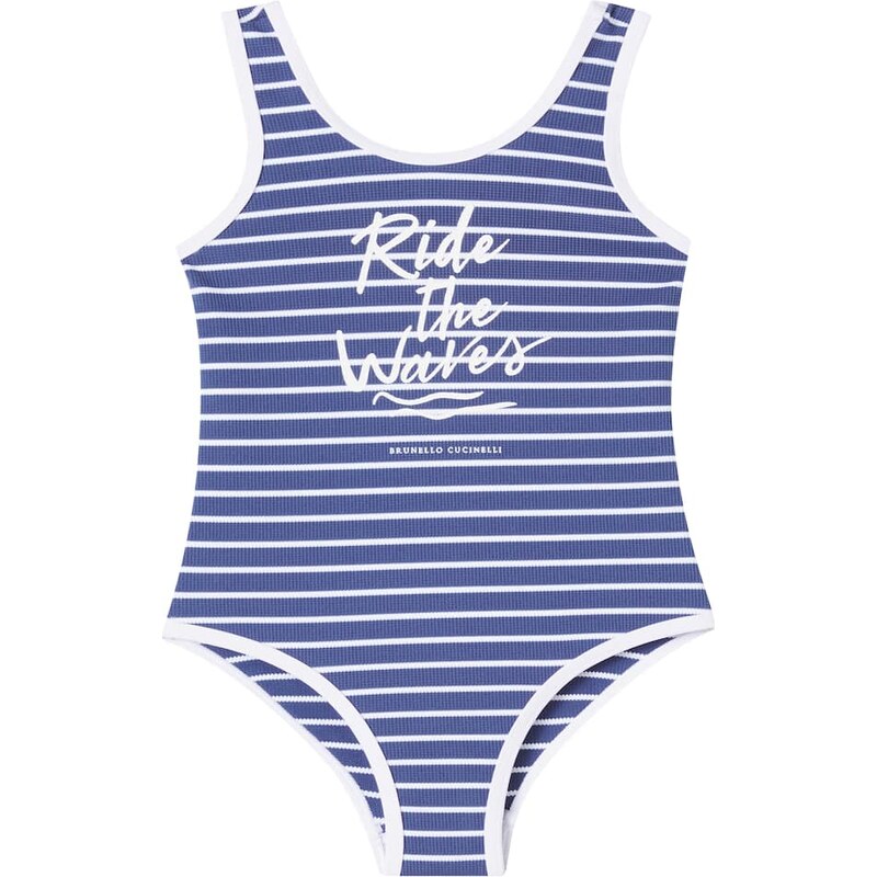 Brunello Cucinelli Kids Striped swimsuit 68056004