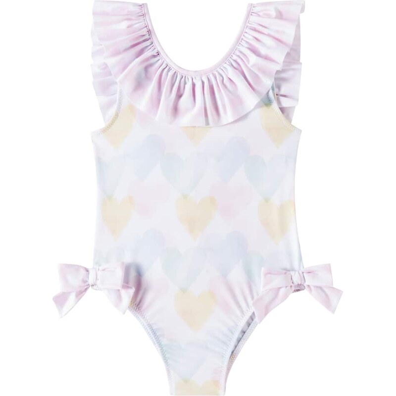 Patachou Bow-detail printed swimsuit 68292863