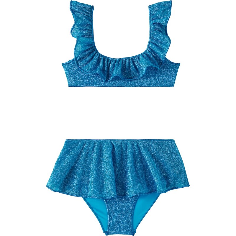 Oseree Kids OsÃree Kids LumiÃ¨re ruffled lamÃ bikini 68434544