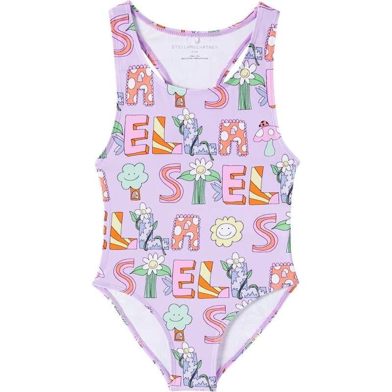 Stella McCartney Kids Logo swimsuit 68198011