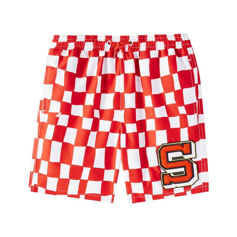 Stella McCartney Kids Checked swim trunks 68003475